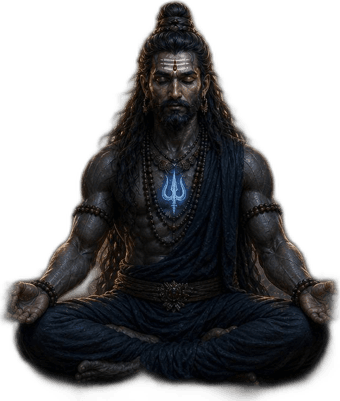 Bhole, seated in meditation